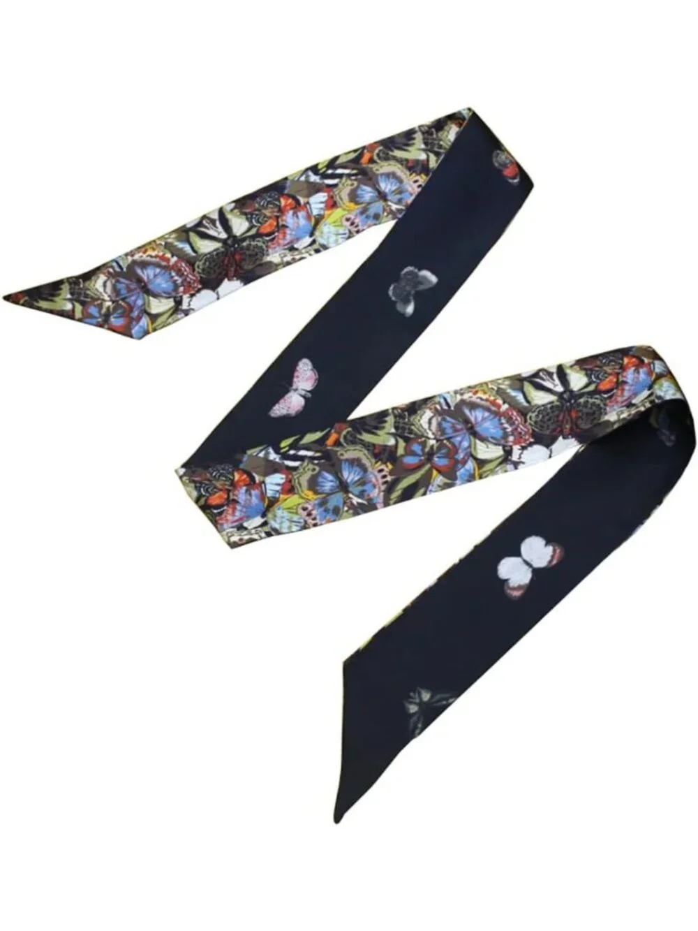 100% Mulberry Silk Scarf for Women - Versatile Hair Ribbon, Handbag Tie